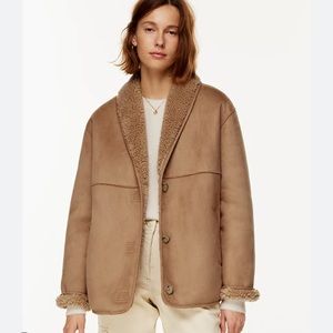 Aritzia wilfred stallion jacket in gold camel size large